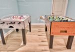 Foosball Table and Dome Air Hockey Table in your entertainment room